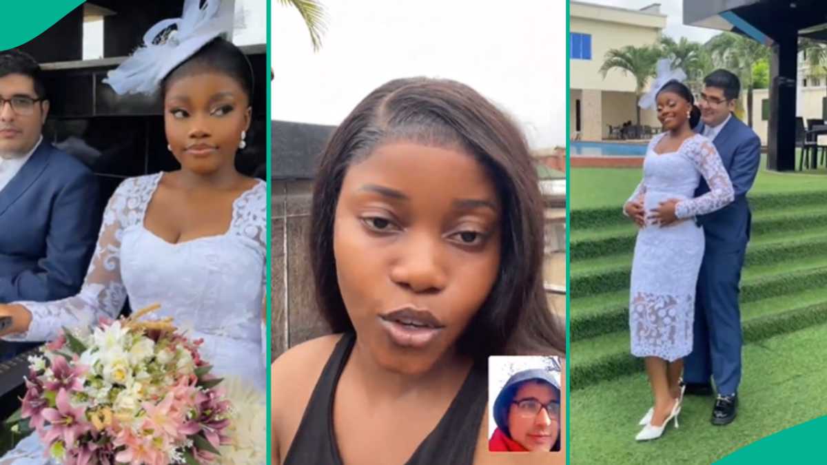 Watch video of lady who married Oyinbo man in beautiful ceremony