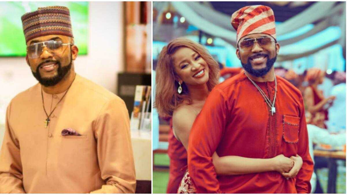 “Respect your wife”: Banky W dragged for comment about Adesua's relationship