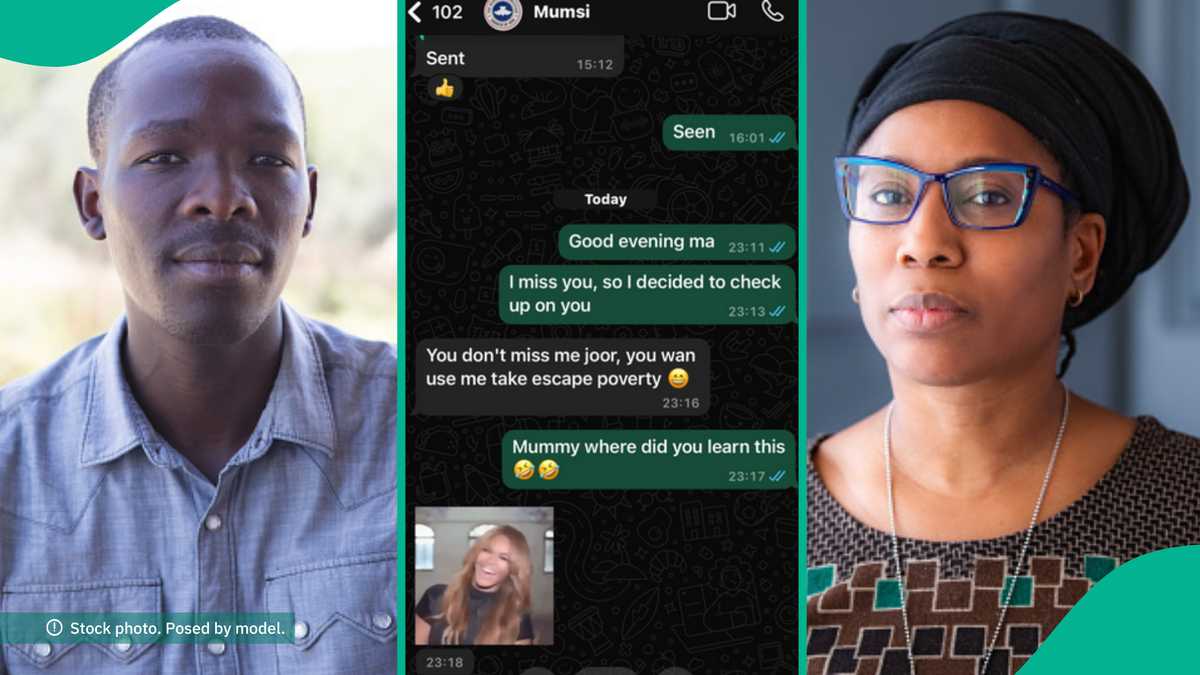 Young man tells mum he misses her, gets epic reply on WhatsApp