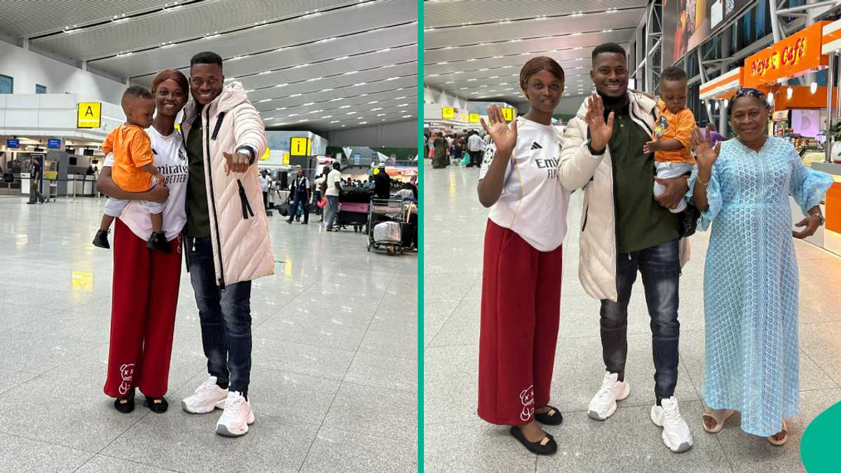 Nigerian man David Adefunmil says goodbye to family as he moves to London