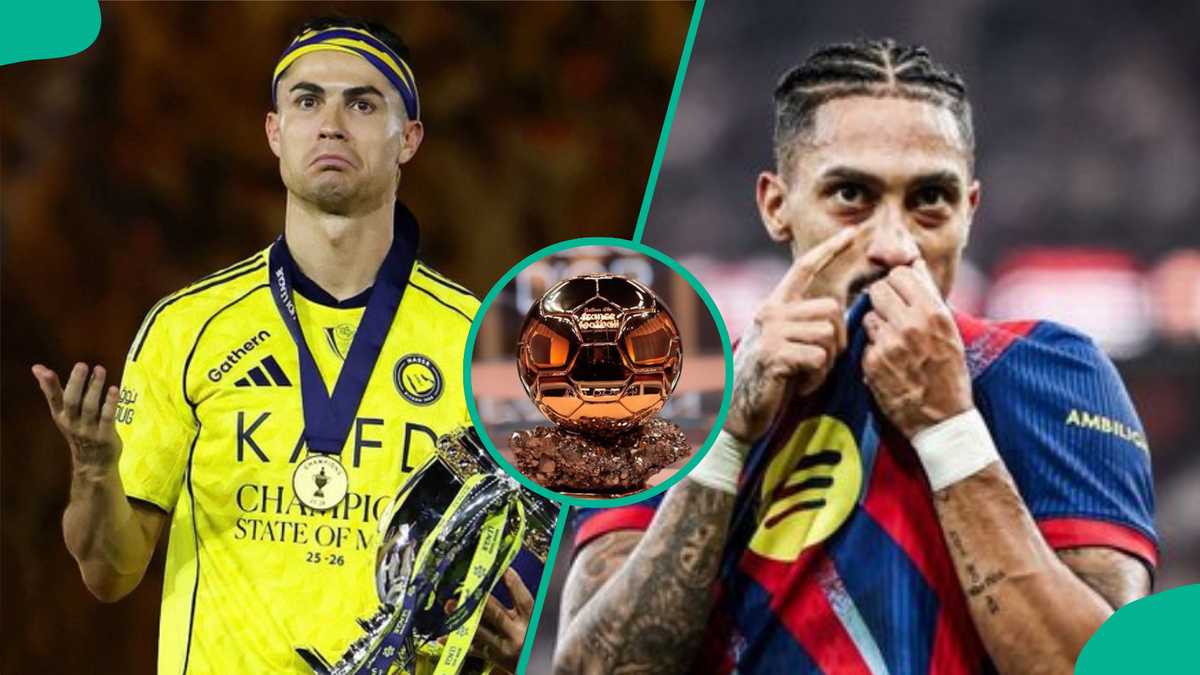 2026 Ballon d’Or nominees: Cristiano Ronaldo, Raphinha and other big names miss out