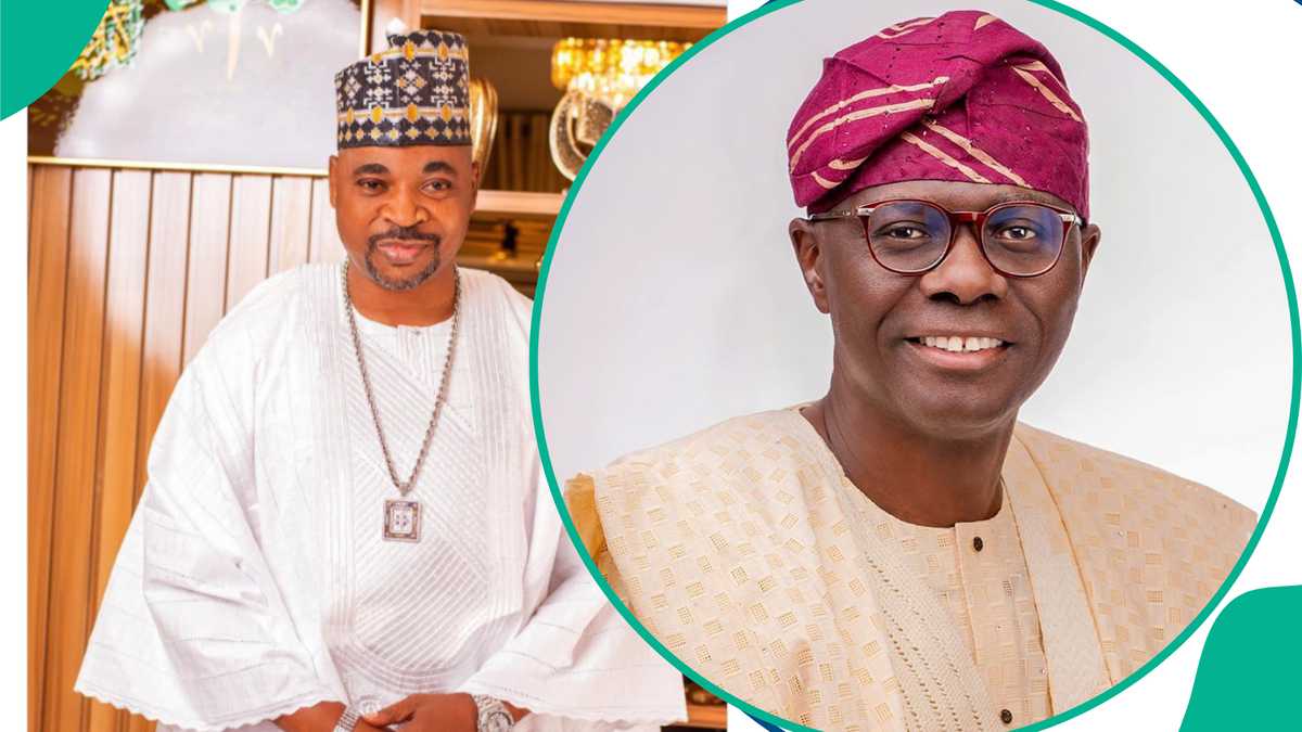 Sanwo-Olu and MC Oluomo’s unexpected moment at party sparks reactions