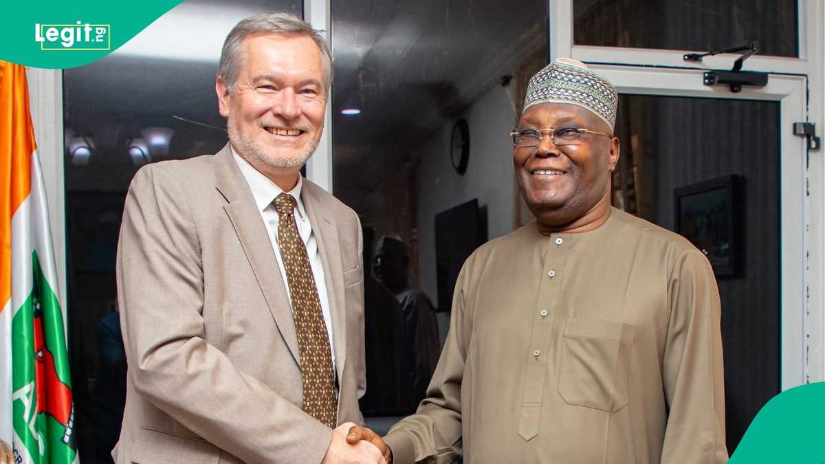 Breaking: Atiku hosts EU ambassador at his residence as details emerge