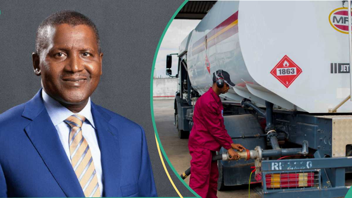 Good news as Dangote Refinery cuts petrol price by N35 per litre