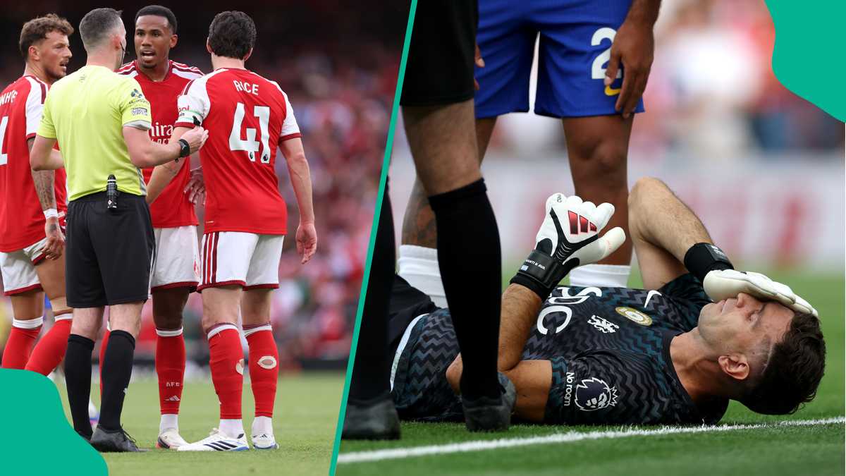 Revealed: Why Arsenal star Gabriel Magalahaes kicked Chelsea goalkeeper Emi Martinez's face