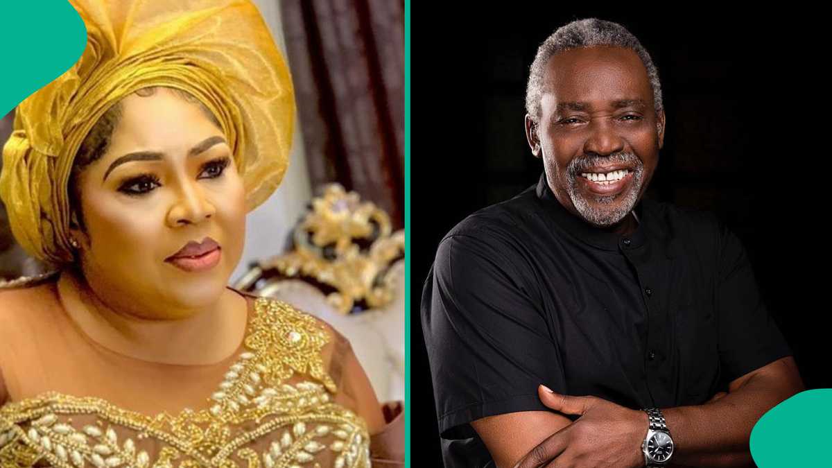 Olu Jacobs: Regina Daniels' mother Rita pays silent tribute to late actor