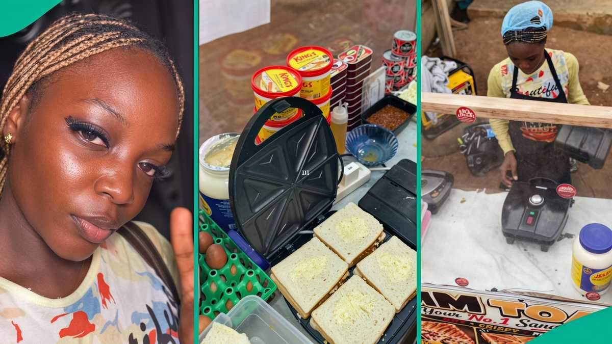 Watch the moment this TASUED final year student started hustling as roadside trader (video)