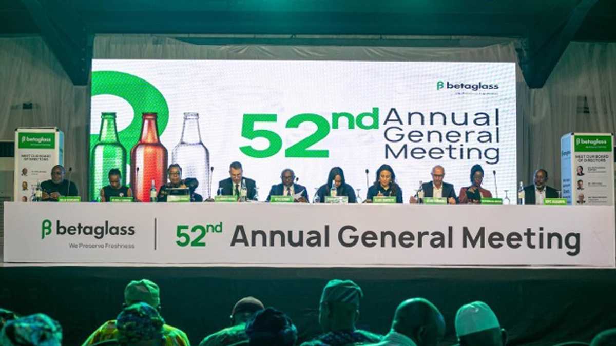 Beta Glass Plc 在第 52 屆年度股東大會上公佈收入 375 億英鎊,董事會更新,顯示強勁增長跡象