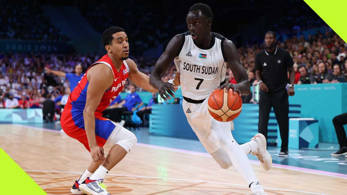 South Sudan basketball team beats Puerto Rico in first Olympic game after anthem mix-up