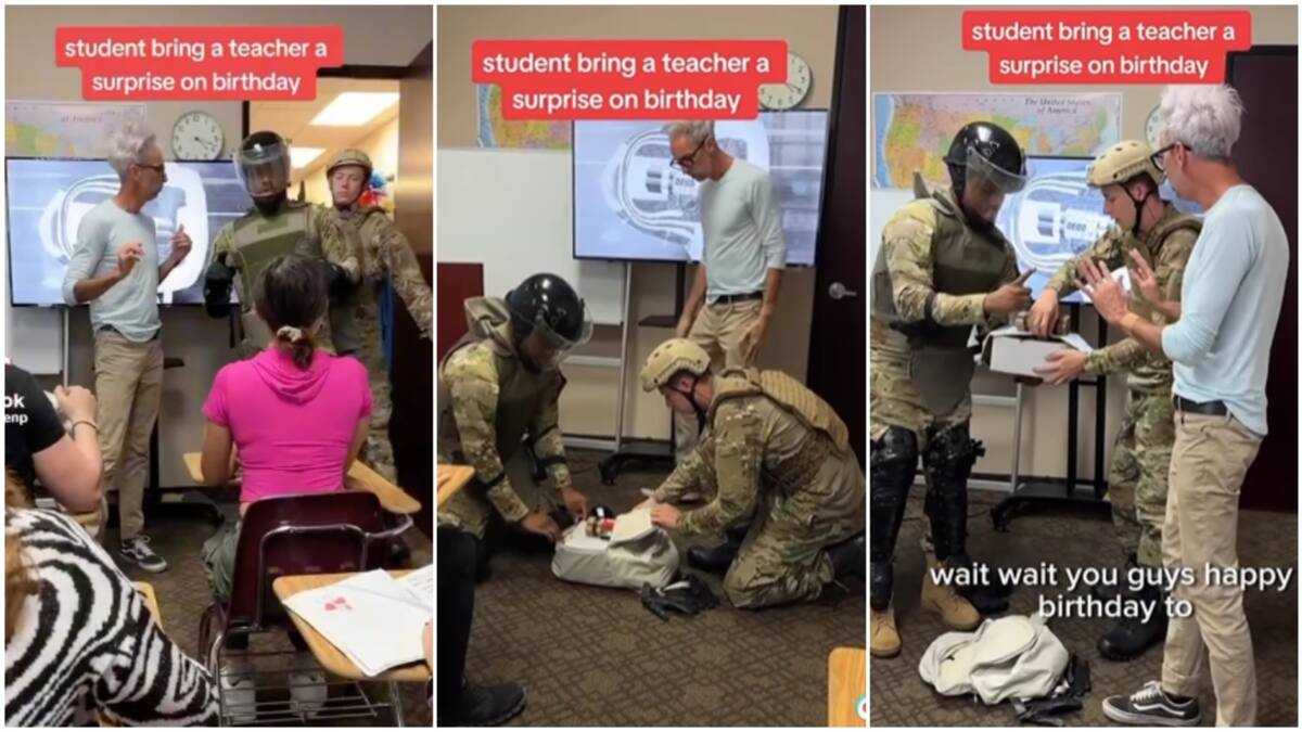"He For Don Faint": Lovely Students Surprise Teacher on his Birthday ...