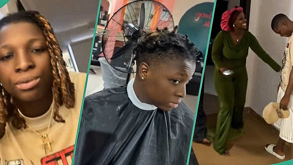 Watch intriguing video as Nigerian lady who has been carrying dreads for 6 years finally cuts it