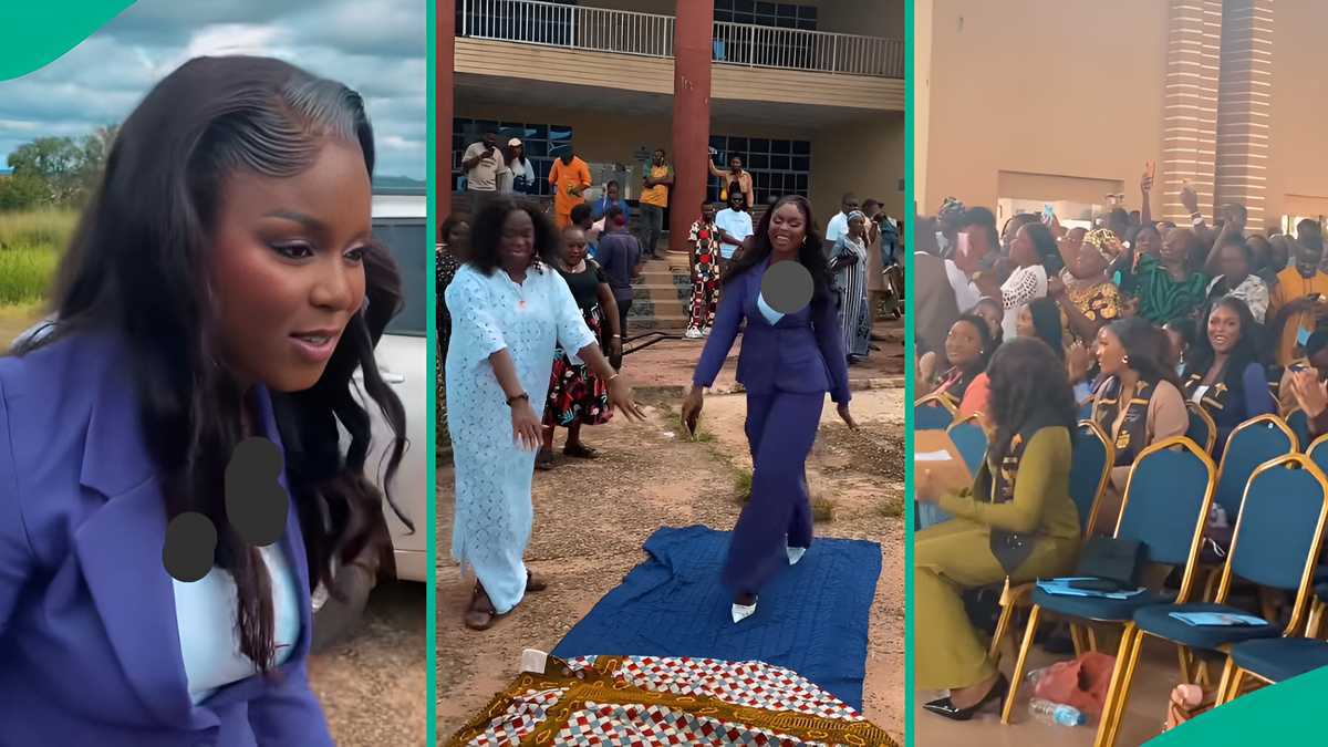 Congratulations pour in as lady becomes doctor after years of tears