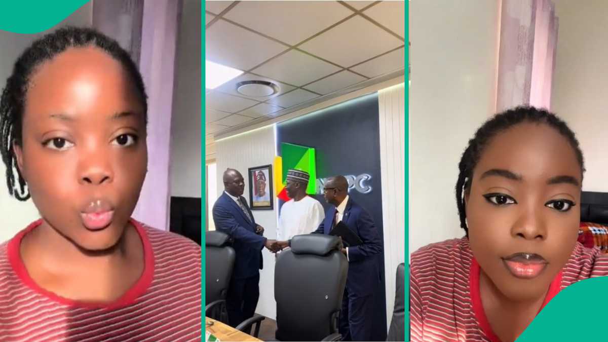 WATCH! Nigerian lady's first glimpse inside NNPC towers Abuja sparks joyful reaction