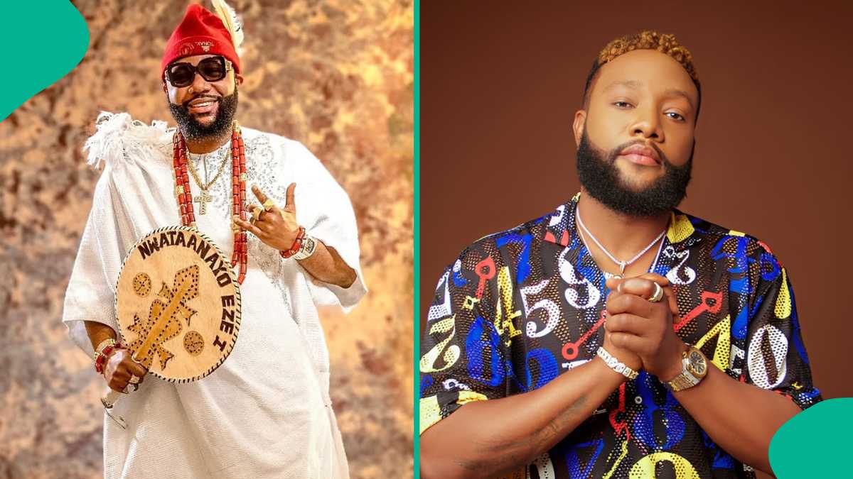 Fans react as E-Money and KCee share touching brotherly exchange online: "Best example to us all"