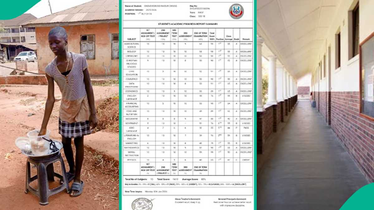 SS1 Girl Favour Chiugo Sells Pap, Tops Class: Viral Story of Resilience