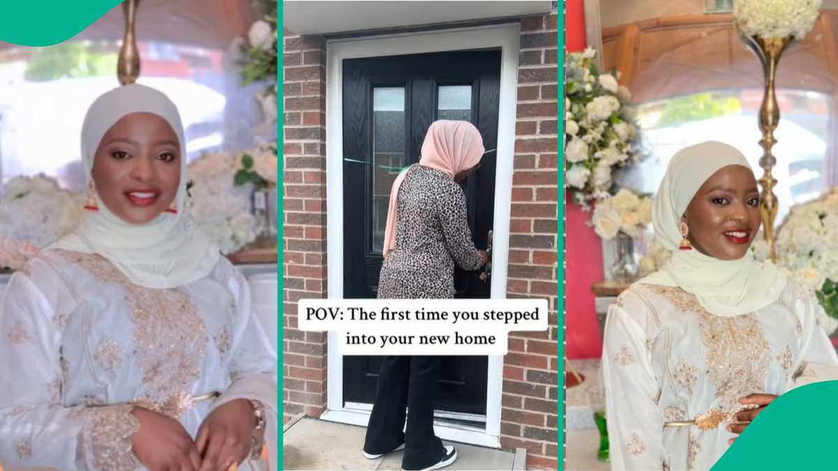 Heartwarming video shows Nigerian woman's first glimpse of her new home in England