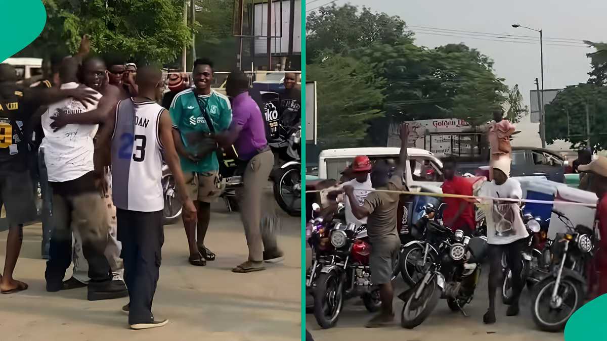 Video as dispatch riders storm school to celebrate colleague's sign-out