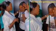 "I can relate": Last born weeps in touching video as her twin sisters get married, Nigerians react