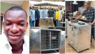Nigerian man who went viral for building gas cooker with local material reveals govt gave him some money