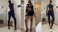 "Na my spec be this": Tall girl with perfect slim body flaunts her shape in video, netizens praise her physique