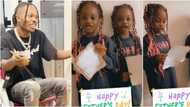 Fans gush as Naira Marley's twin girls read Father's Day letter to singer with beautiful accent