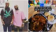 "Fresh with 4 meats for N2800": Isreal DMW shows off in Benin after eating ‘Eba & Ogbono’ for N25k in the UK