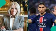 UCL: Achraf Hakimi watches in amazement as 71-year-old wife of French president meets PSG