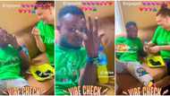 "Na diamond ring": Nigerian man emotional as Oyinbo lover engages him in video, shows off his hand