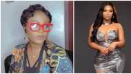 BBNaija Tega makes social media comeback in sheer and metallic sequin dress