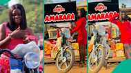 Akara seller buys brand new motorcycle as she adds logistics to her line of business