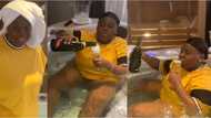 Singer Teni gets fans laughing as she shares video of herself chilling inside jacuzzi