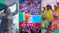Nollywood stars gather for APC rally in Lagos ahead of Local govt election, video triggers reactions