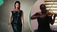 "Naija no dey carry last": Nicki Minaj writes in pidgin as she hails Nigerian violinist