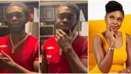 Funny moment as Omoni Oboli shares video of her Yankee son struggling to speak Pidgin: “Abeg wetin be this?”
