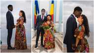 Nigerian man travels abroad, marries foreign lady in Romania, their wedding photos go viral