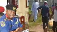 Just in: NSCDC dismisses officer caught looting palliatives with hoodlums in Abuja (video)