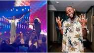E too humble: Davido leaves fans gushing turns hype man for Rema as they perform together on stage