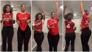 "Gunners for life": 2 curvy ladies in Arsenal and Man United jerseys engage in waist dance, video goes viral