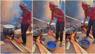 "Never give up": Beautiful lady who sells fried fish proudly shows off her hustle, video goes viral