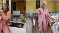 Celebrity cam: Cuppy steps out for wedding event in stylish glam set for DJ duties