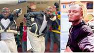 "Winter jacket in Nigeria?" Many express disbelief over Portable's outfit to Akarigbo of Remo's 60th birthday