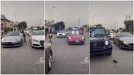 Money dey where e dey: Video showing expensive sports cars parading on Nigerian road stirs reactions