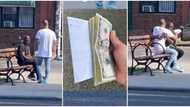 Homeless man gets huge sum of money from stranger after offering to hug him, video melts hearts online