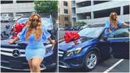 Senator Adeleke gifts his daughter Adenike Mercedes ride for her graduation (photos)