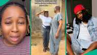 Yhemo Lee sends money to lady who went viral for saluting her father after NYSC in teary video
