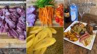 "You for add beans": Nigerian lady cooks noodles with beef, sausage and green pepper, video trends