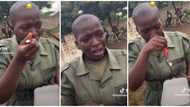“I’m Going Back to the Farm”: Video Shows Female Soldier Crying and Eating, Stirs Massive Reactions