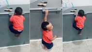 "Power of money: 11-month-old baby climbs deep freezer at home as mum watches in awe, video trends