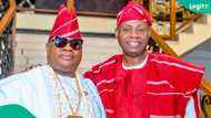 Davido’s Father and Governor Adeleke’s heartwarming moment after certificate of return gets people talking