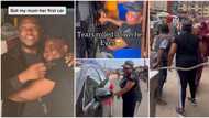 Comedian Brain Jotter moves mother to tears after buying her a car, market women gather to celebrate her